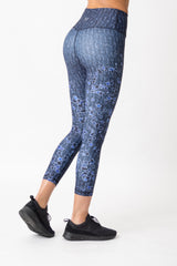 Blue Stars 7/8 Legging