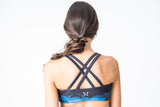 Blue Camo Sport Bra