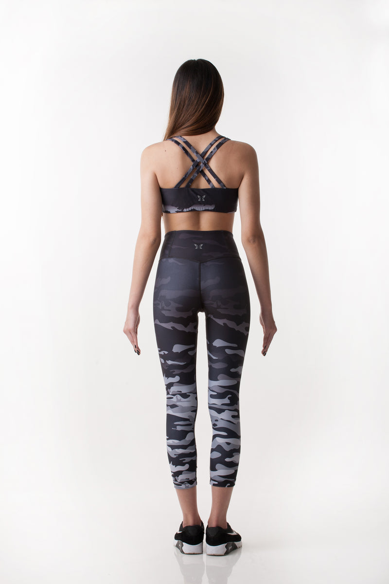 Black Camo 7/8 Legging