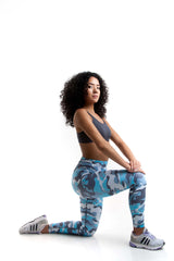 Blue Camo 7/8 Legging